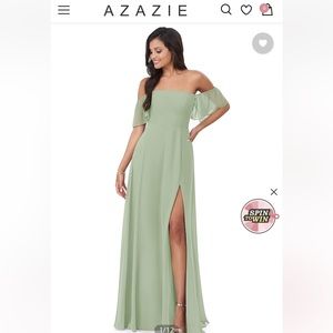 Azazie Sue Gown Sage Green size A4
